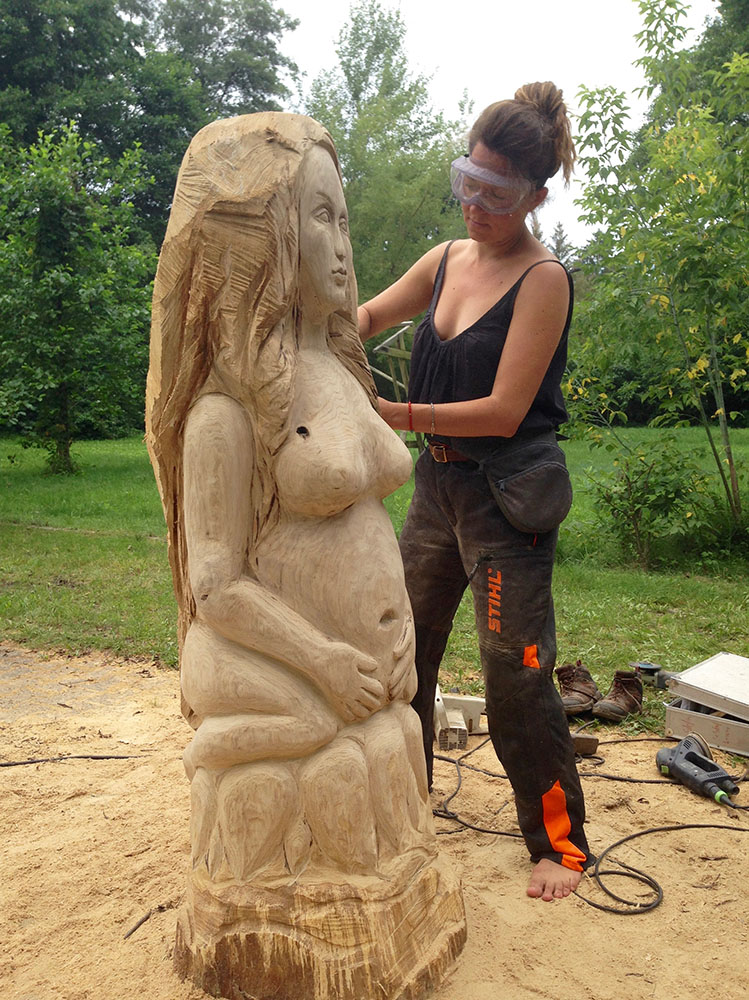 Bienenstock Skulptur "Melissa" Work in progress